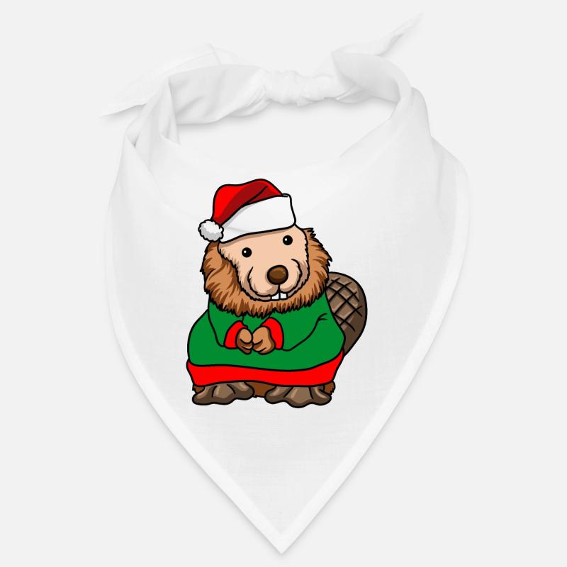 Biber Weihnachtsmann Bandana