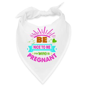 Mutter Schwanger Baby Säugling T-Shirt Mama - Bandana - Weiß - Vorne