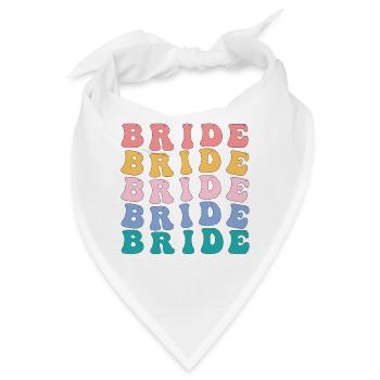 Hippie Bride Tshirt Bachelorette party - Bandana - Weiß - Vorne