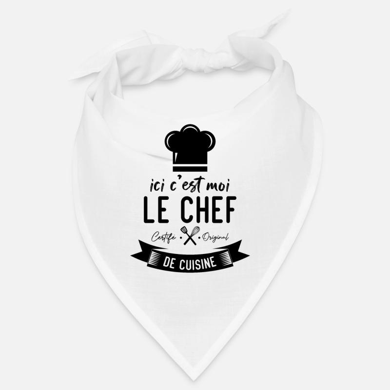 Ici c'est moi le chef certifié original de cuisine Bandana