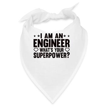 Ingenieur Gehirn Maschinenbau Elektrotechnik Mathe - Bandana - Weiß - Vorne