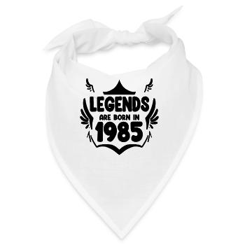 1985 - Jahrgang 1985 - Bandana - Weiß - Vorne