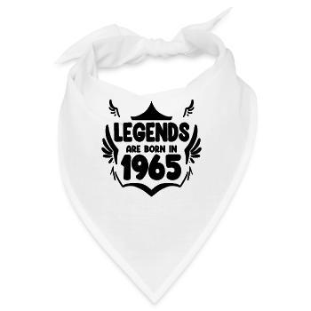 1965 - Jahrgang 1965 - Bandana - Weiß - Vorne