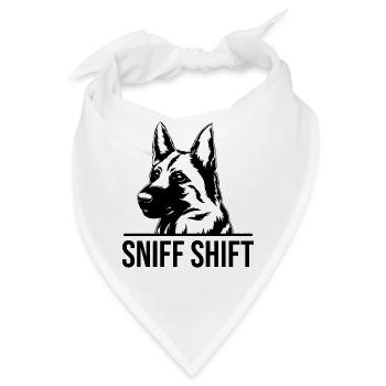 Polizeibeamter Polizeihund - Bandana - Weiß - Vorne