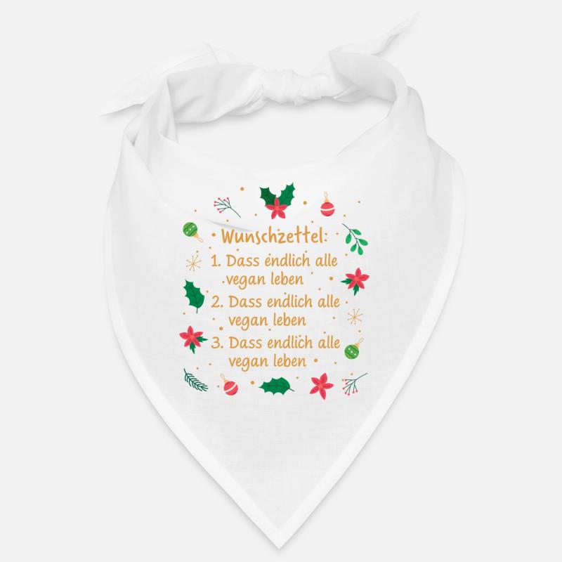 Wunschzettel: 1. Dass endlich alle vegan werden Bandana