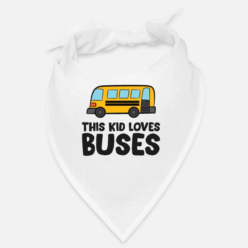 Dieses Kind liebt Busse Bandana