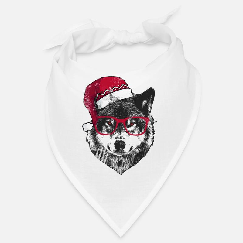 Loup de Noël grincheux Bandana