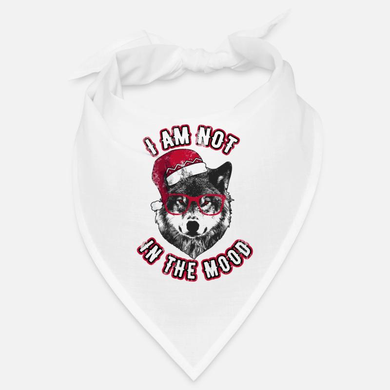 Ich bin nicht in der Stimmung - Grumpy Christmas Wolf Bandana