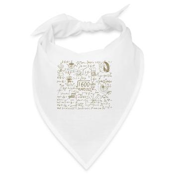 40. Geburtstag für Mathelehrer und Mathe Nerds - Bandana - Weiß - Vorne