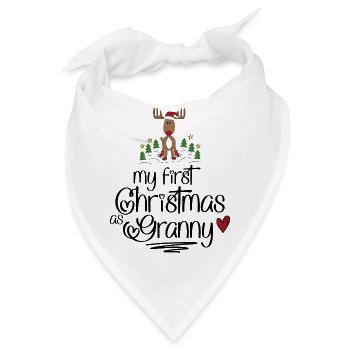 Lustige Geschenke für Granny zu Weihnachten - Bandana - Weiß - Vorne