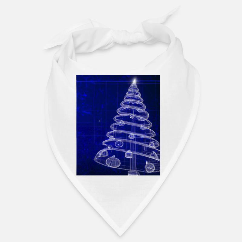 Weihnachten Weihnachtsbaum Schematic Blaupause Bandana
