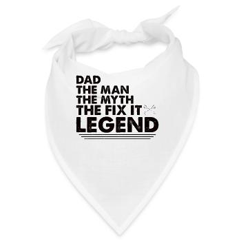 Vater Bastler Tüftler Heimwerker - Bandana - Weiß - Vorne
