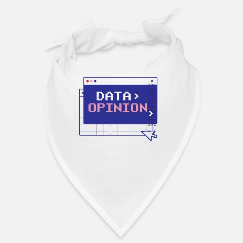 Data > Opinion Code Coding Programmer Coder - Bandana - white