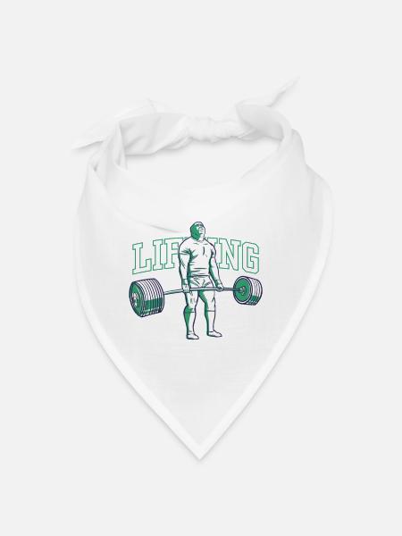 Entraînement d’haltérophilie Haltérophilie Fitness Gym - Bandana - blanc - Devant