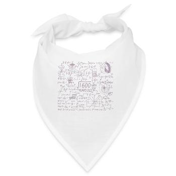 40. Geburtstag für Mathelehrer und Mathe Nerds - Bandana - Weiß - Vorne