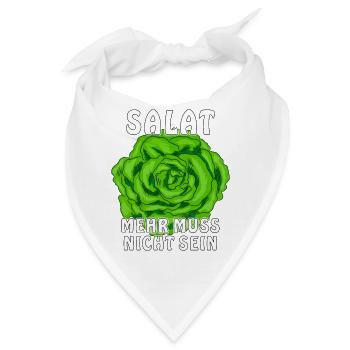 SALAT MEHR MUSS NICHT SEIN - Bandana - Weiß - Vorne