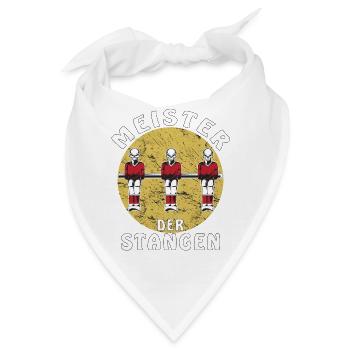 TISCHFUSSBALL MEISTER DER STANGEN - Bandana - Weiß - Vorne