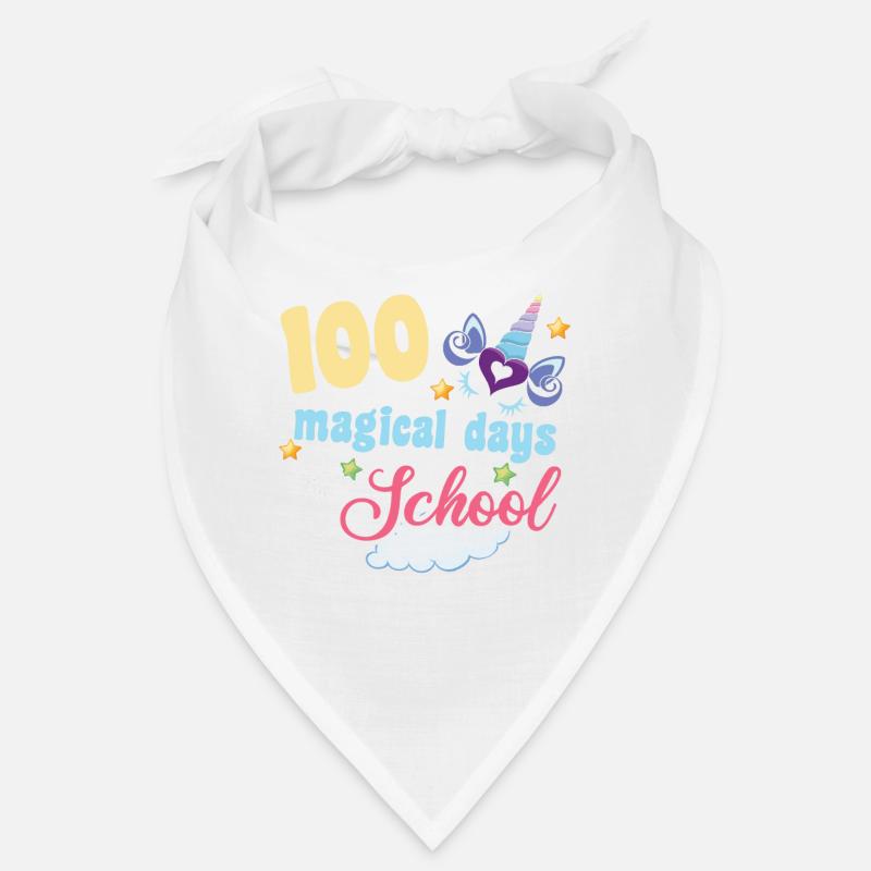 Unicorn Student 100th Day Magic 100 Tage Schule Bandana
