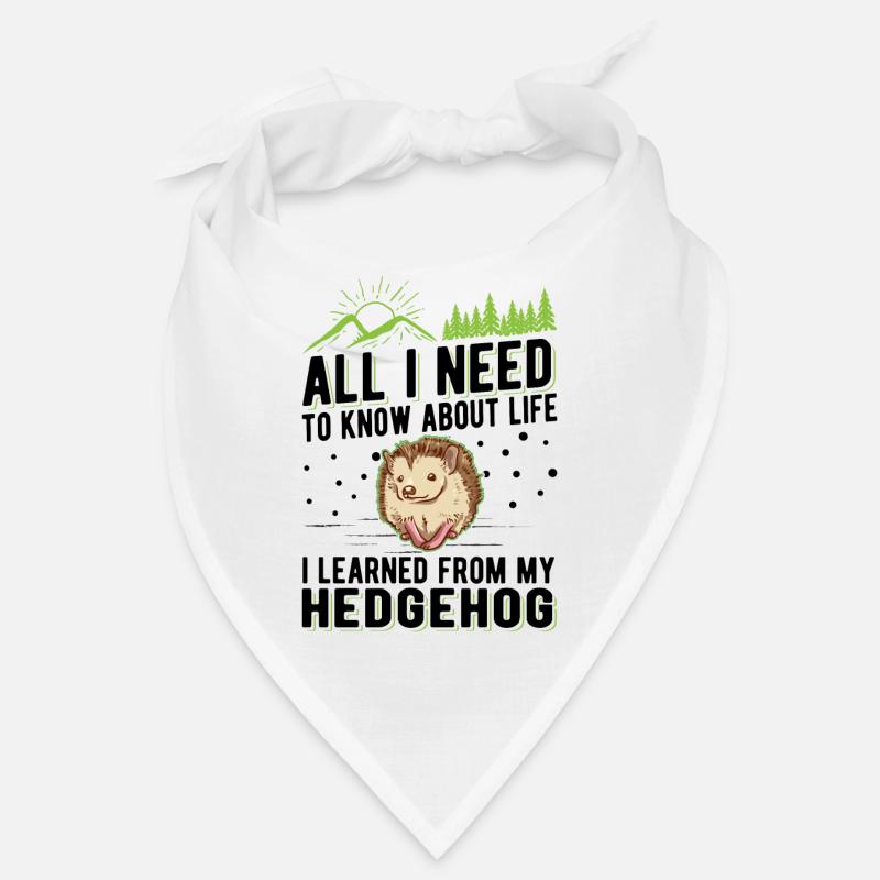 Hérisson Cadeau Stacheligel - Bandana - blanc