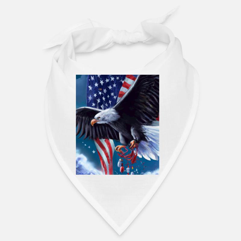Pygargue à queue blanche de Noël américain avec Bandana