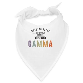 Ich liebe dich Gamma - Oma Mama - Bandana - Weiß - Vorne