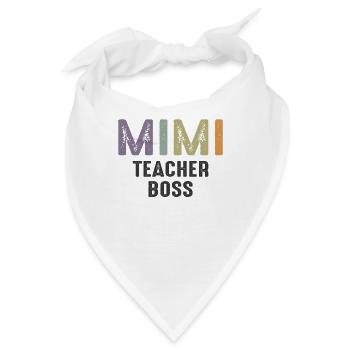 Mimi Lehrerin Boss - Oma Mama - Bandana - Weiß - Vorne