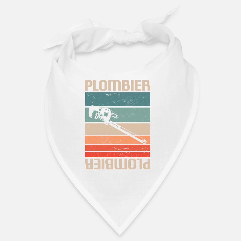 Vintage Retro Plombier Plomberie Bandana