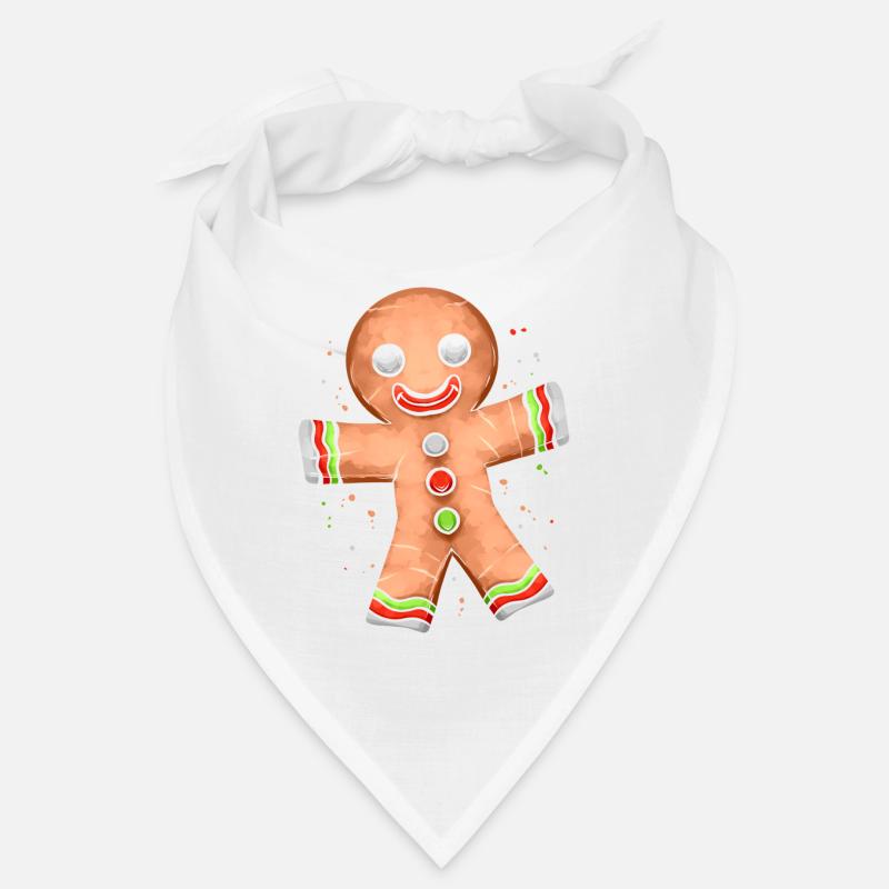 Gingerbread Man Joyeux Noël Bandana