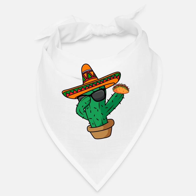 Dabbing Cactus Mexican Fiesta Taco Cinco De Mayo Bandana