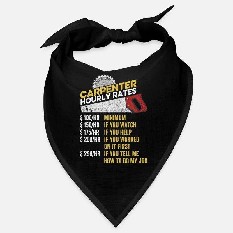 Charpentier Taux horaire Drôle de bricoleur de menuiserie Bandana