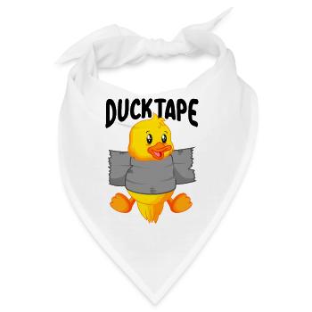 Duck Tape | Entenküken mit Duct Tape - Bandana - Weiß - Vorne