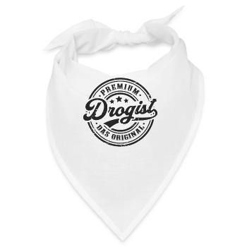Drogist Original Lustiges Drogisten - Bandana - Weiß - Vorne