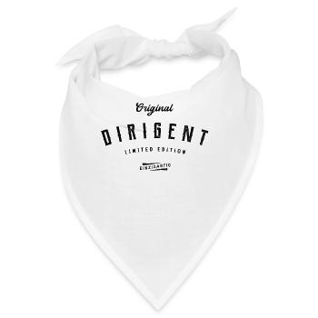 Dirigent Limited Edition Lustiges Dirigenten - Bandana - Weiß - Vorne