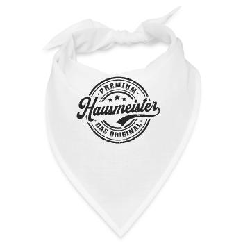 Hausmeister Original Lustig Facility Manager - Bandana - Weiß - Vorne