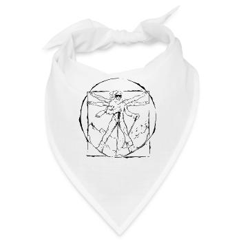 Cooles Ski Design Winter Schnee Berge Skifahren - Bandana - Weiß - Vorne