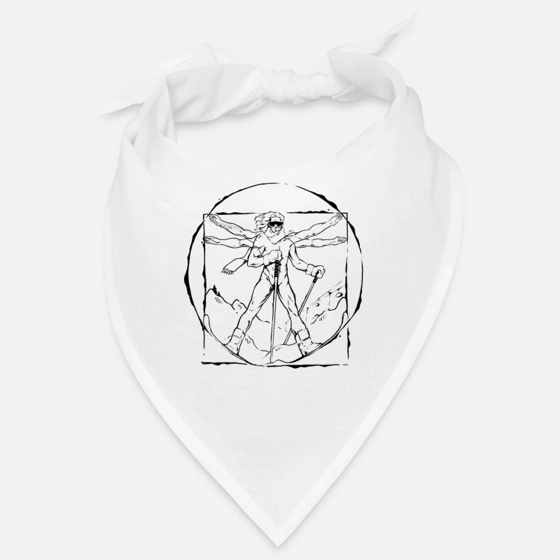 Cool ski design winter snow mountains skiing Bandana