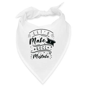 Huge Mistake Line Art Unvollkommenheit Zitate - Bandana - Weiß - Vorne