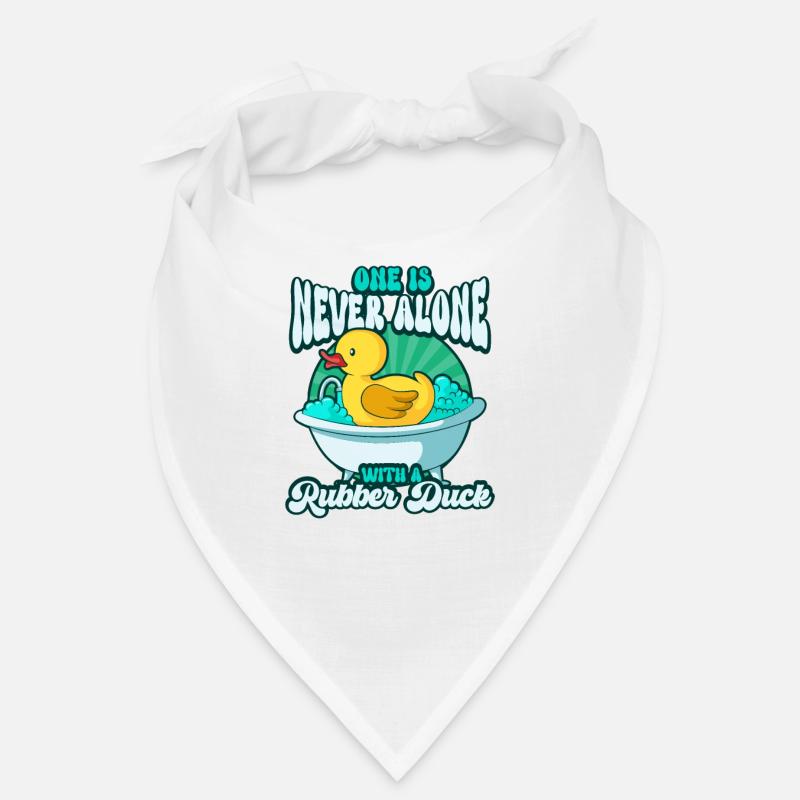 Rubber Duck Ducks Bird Hunt Duck lover Gift Idea - Bandana - white
