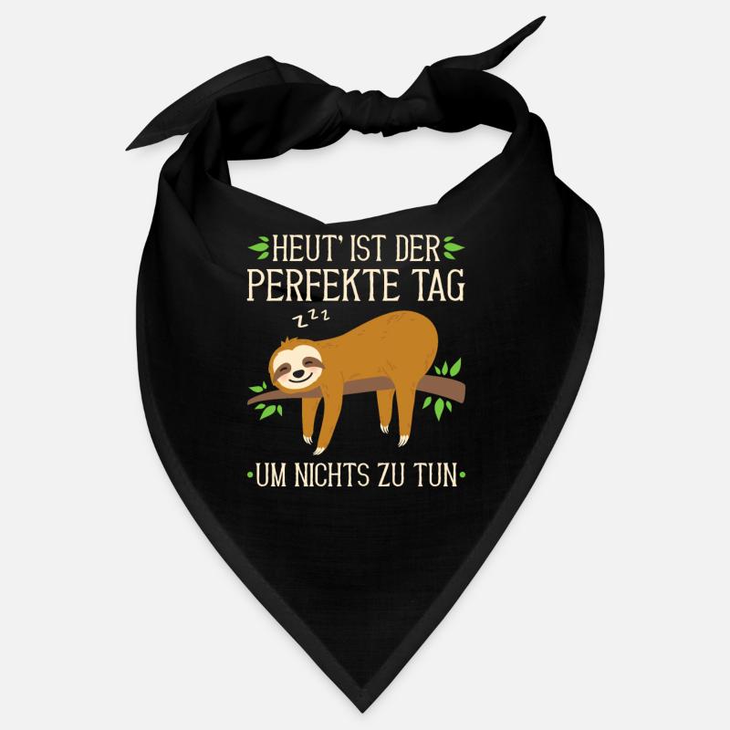 Faultier Nichts Tun Sloth Langschläfer Nachthemd Bandana