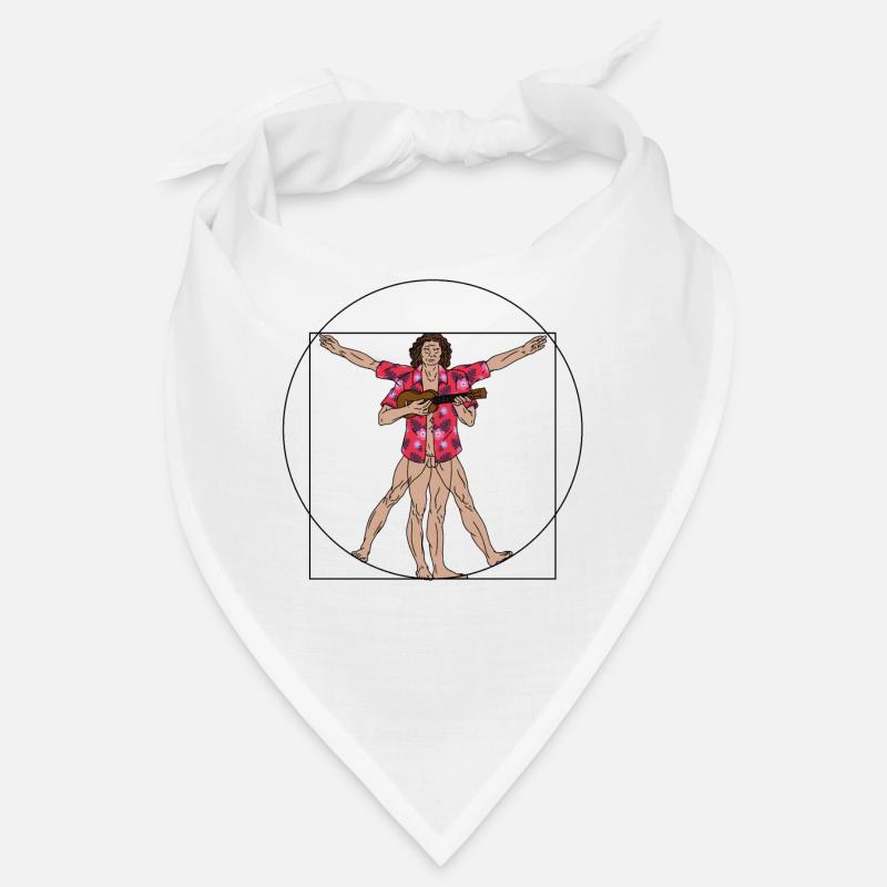 Uke Vitruvian Ukulele Player Funny Ukulele Bandana
