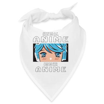 EINMAL ANIME IMMER ANIME - Bandana - Weiß - Vorne