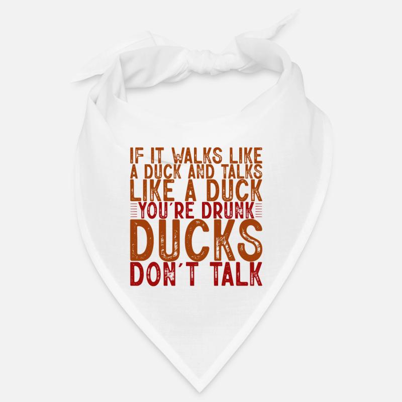 S’il marche comme un canard et parle comme un canard 4 - Bandana - blanc