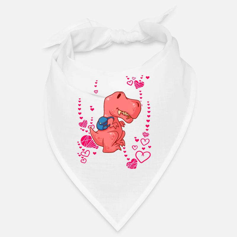 T-Rex Love Hearts Schoolchild Bandana
