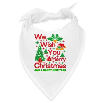 Weihnachten Weihnachten Weihnachten Weihnachten - Bandana - Weiß - Vorne