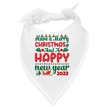 Weihnachten Weihnachten Weihnachten Weihnachten - Bandana - Weiß - Vorne