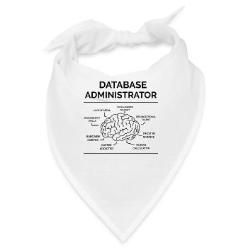 Datenbank Administrator - Bandana - Weiß - Vorne