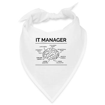 IT Manager - Bandana - Weiß - Vorne