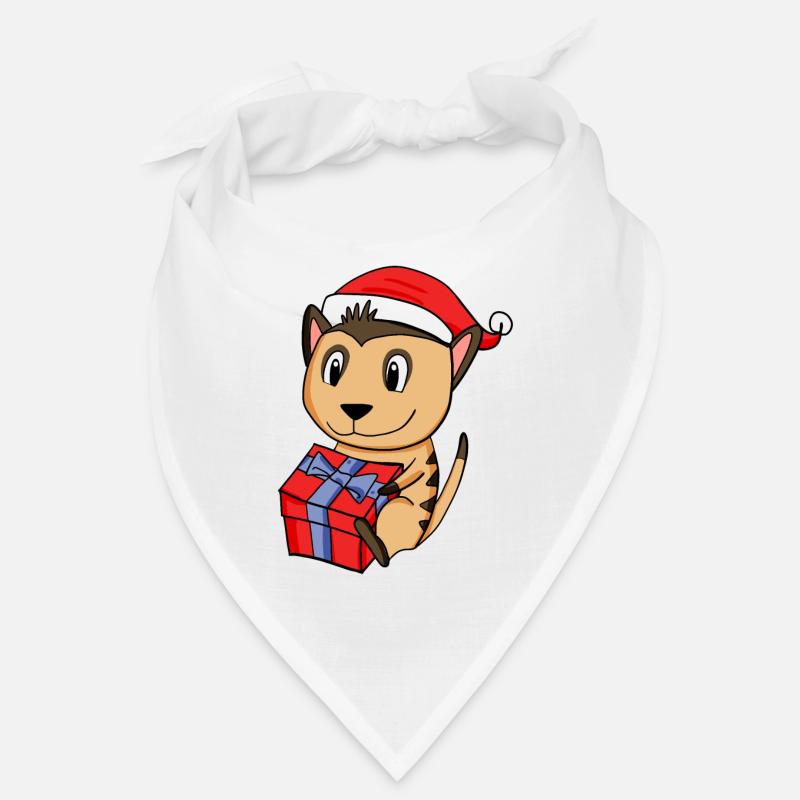 Suricate de Noël Bébé avec cadeau Bandana