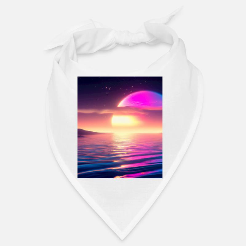 Vaporwave Sun Synthwave Sunset Bandana
