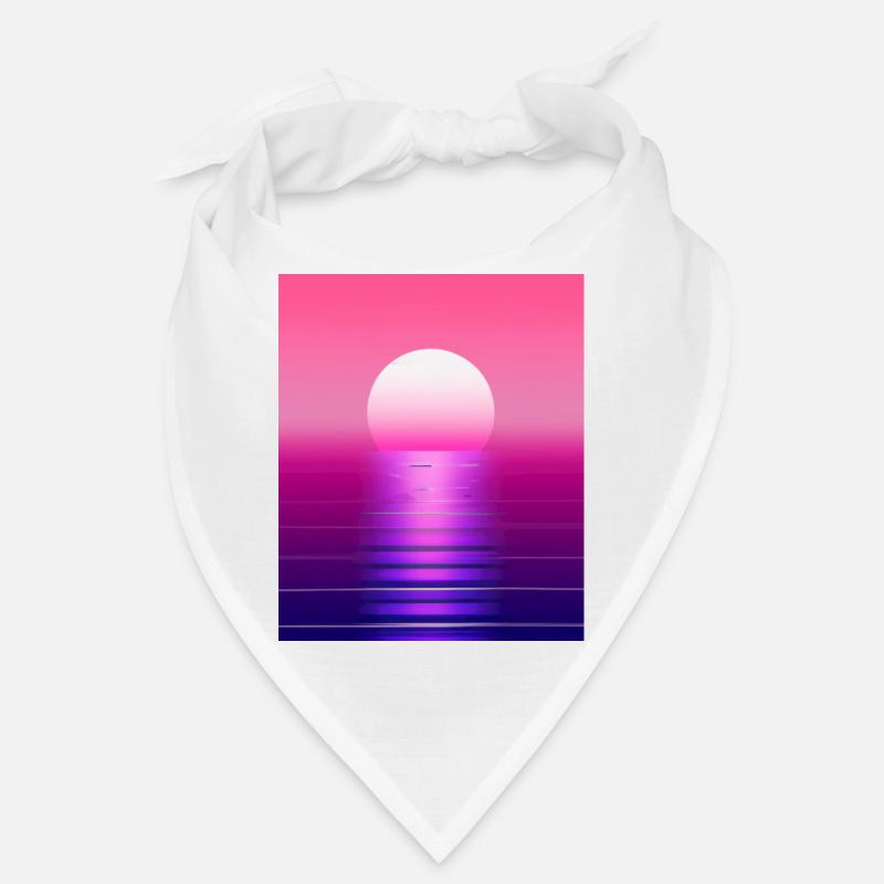 Vaporwave Sun Synthwave Sunset Bandana
